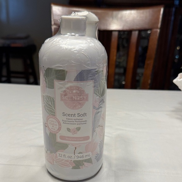 Scentsy Other - NEW Scentsy Scent Soft Magnolia Linen fabric softener . 32 fl. oz./946 ml.
